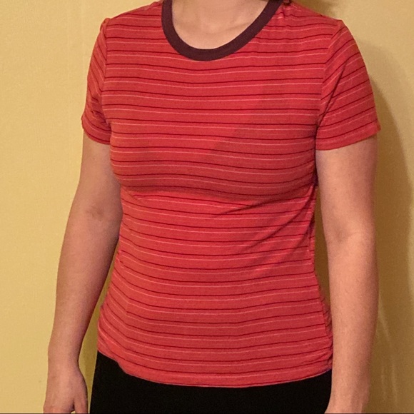 Red striped tee - Picture 1 of 2